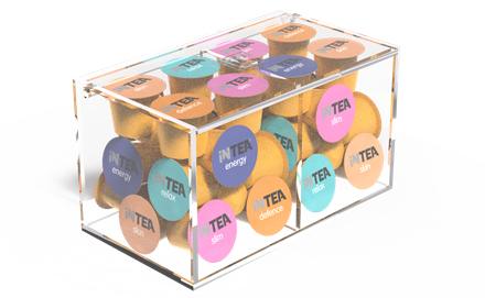 Picture of INTEA Acrylic B2B box with 40 Nespresso capsules 