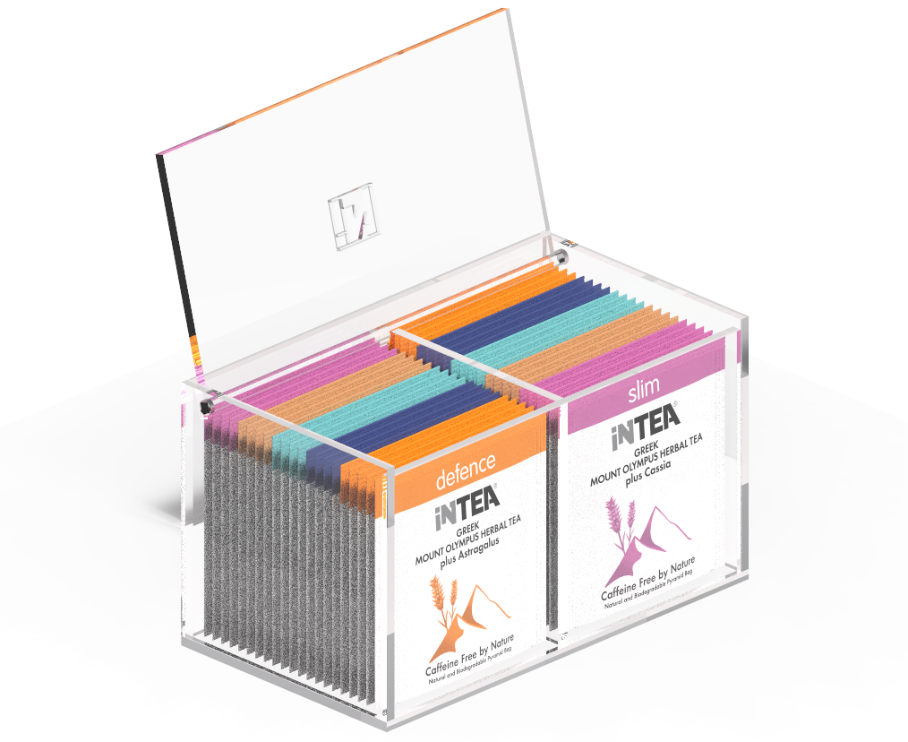 Ακρυλικό κουτί INTEA HORECA 40 φακέλων πυραμίδων φωτογραφία