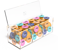 Picture of INTEA Acrylic B2B box with 60 Nespresso capsules