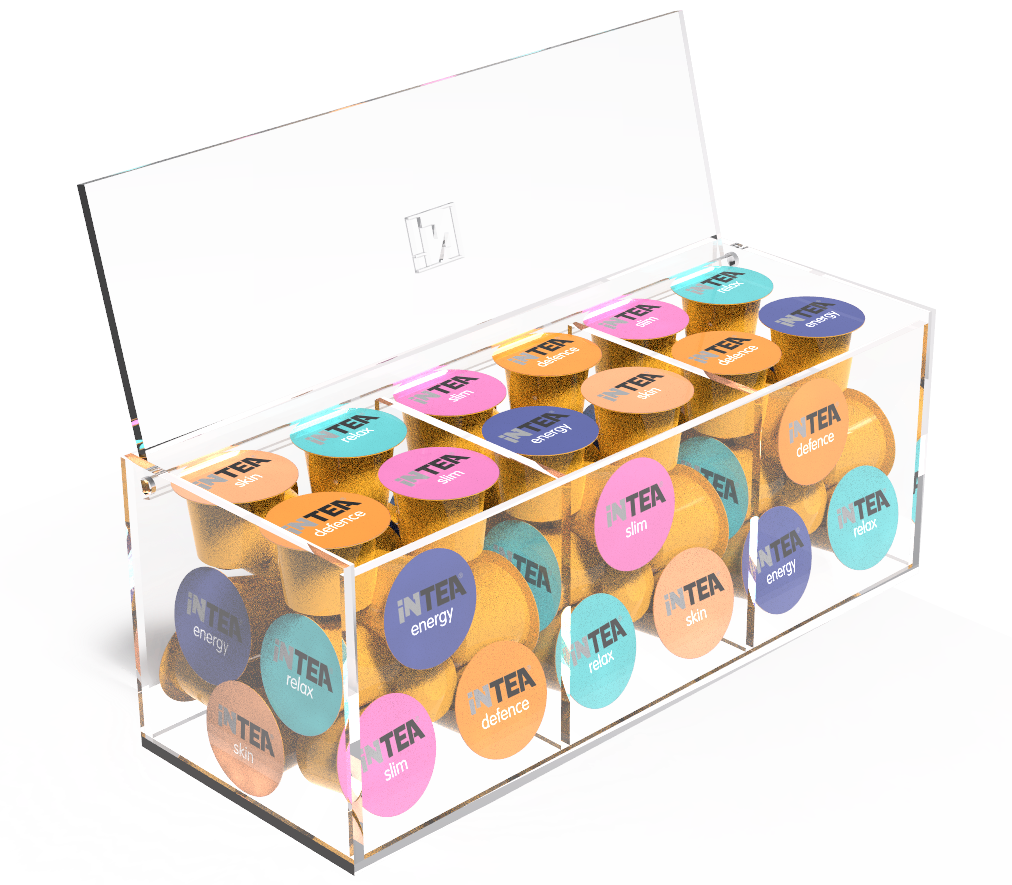 Ακρυλικό κουτί INTEA HORECA 60 καψουλών τ. Nespresso φωτογραφία