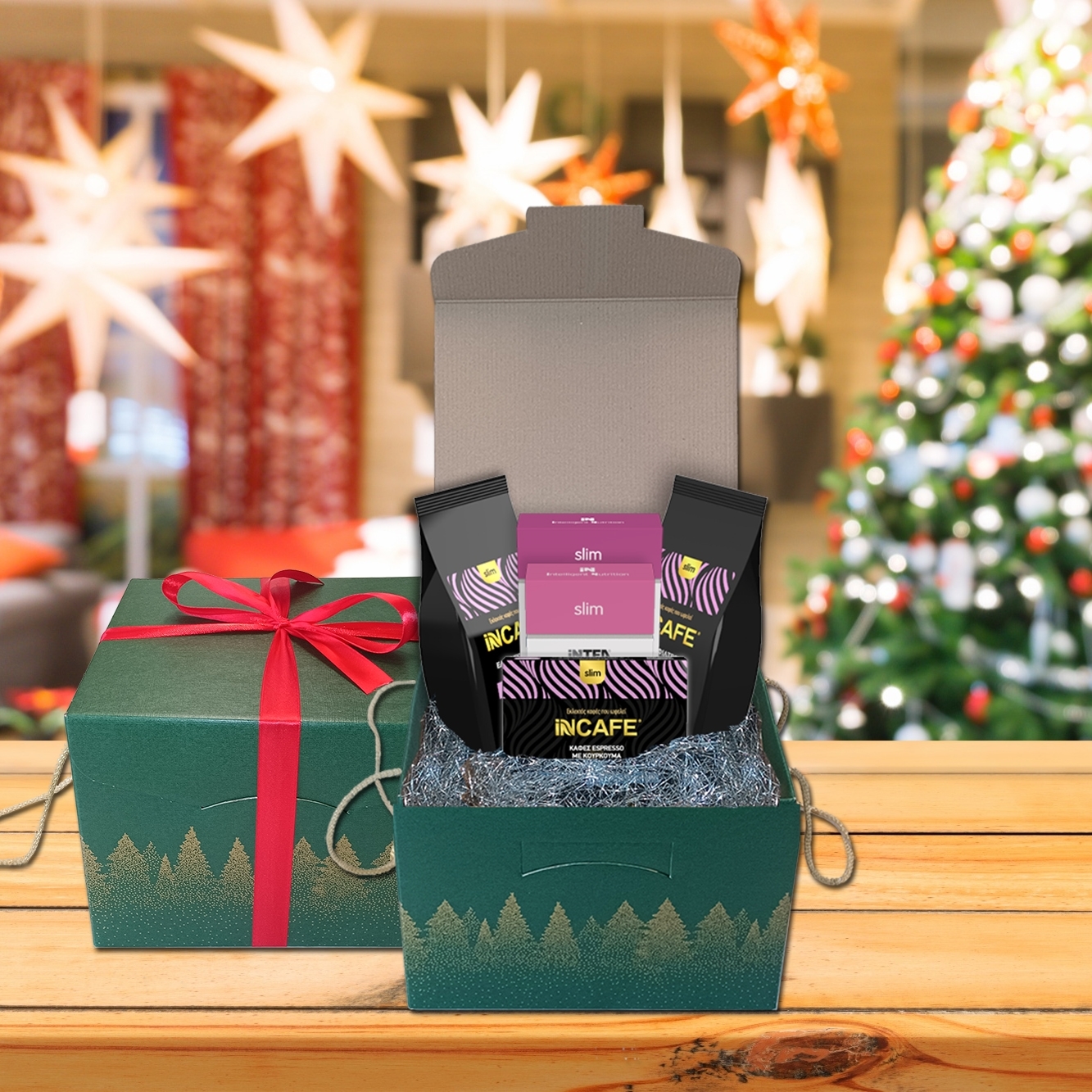 Κουτί δώρου Χριστουγέννων iNCAFE & iNTEA Slim φωτογραφία