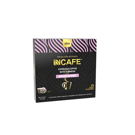 Picture of iNCAFE  'Slim' espresso coffee, 25 Nespresso comp. capsules