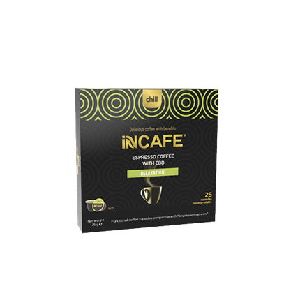 Picture of iNCAFE 'Chill' espresso coffee, 25 Nespresso comp. capsules