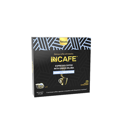 Picture of iNCAFE 'Focus'  espresso coffee, 25 Nespresso comp. capsules