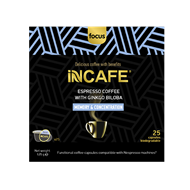 Picture of iNCAFE 'Focus'  espresso coffee, 25 Nespresso comp. capsules