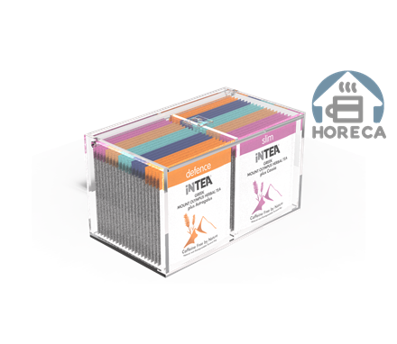 Picture of INTEA Acrylic HORECA box with 40 pyramid teabags